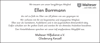 Traueranzeige von Ellen Borrmann von FZ
