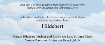Traueranzeige von Hildebert Große-Allermann von FZ