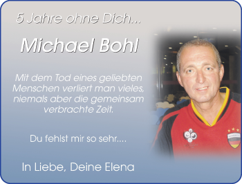 Traueranzeige von Michael Bohl von FZ