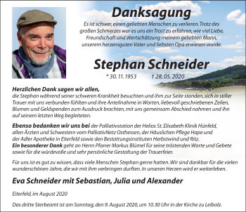 Traueranzeige von Stephan Schneider von FZ