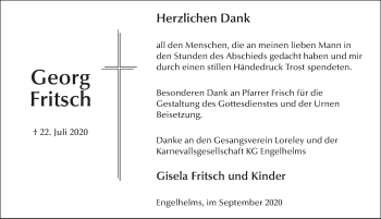 Traueranzeige von Georg Fritsch von FZ