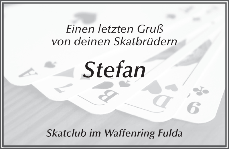  Traueranzeige für Stefan Sauermilch vom 30.01.2021 aus FZ