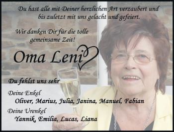 Traueranzeige von Marlene Vogel von FZ