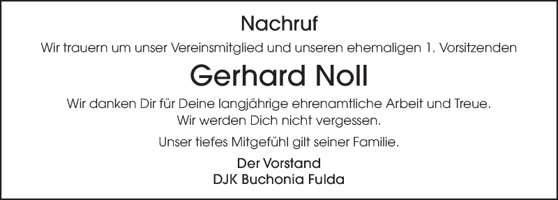  Traueranzeige für Gerhard Noll vom 18.12.2021 aus FZ