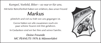 Traueranzeige von Markus Brehl von FZ
