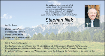 Traueranzeige von Stephan Illek von FZ