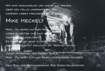 Traueranzeige von Michael Heckelt von FZ