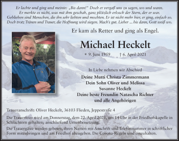 Traueranzeige von Michael Heckelt von FZ