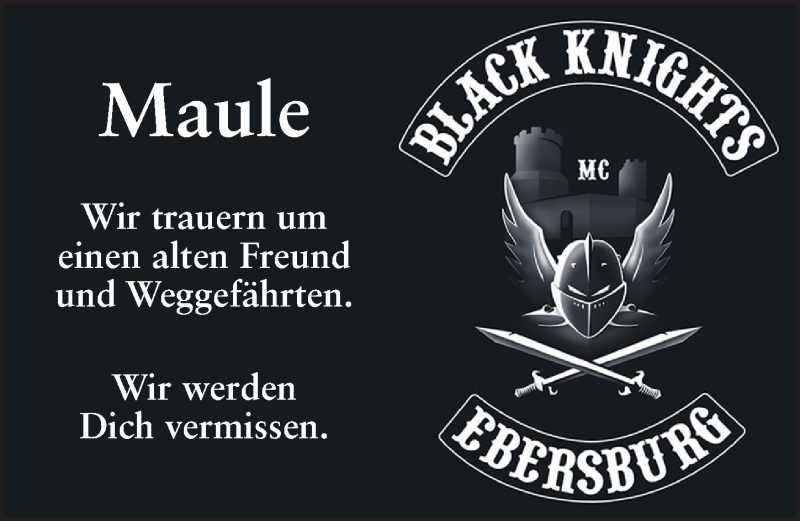  Traueranzeige für Ingo Maul vom 19.05.2021 aus FZ