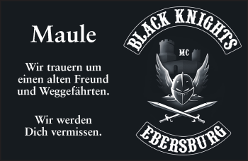 Traueranzeige von Ingo Maul von FZ