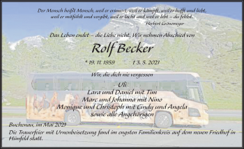 Traueranzeige von Rolf Becker von FZ