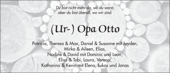 Traueranzeige von Otto Leitschuh von FZ