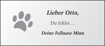 Traueranzeige von Otto Schad von FZ