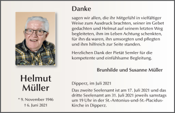 Traueranzeige von Helmut Müller von FZ