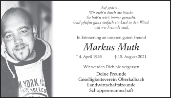 Traueranzeige von Markus Muth von FZ