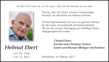 Traueranzeige von Helmut Ebert von FZ
