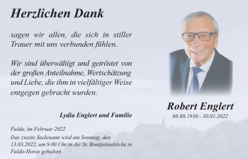 Traueranzeige von Robert Englert von FZ