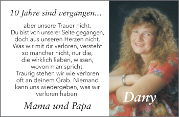 Traueranzeige von Dany Varol von FZ