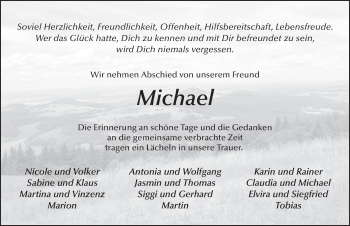 Traueranzeige von Michael Fleck von FZ