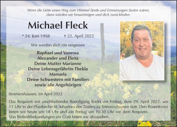 Traueranzeige von Michael Fleck von FZ