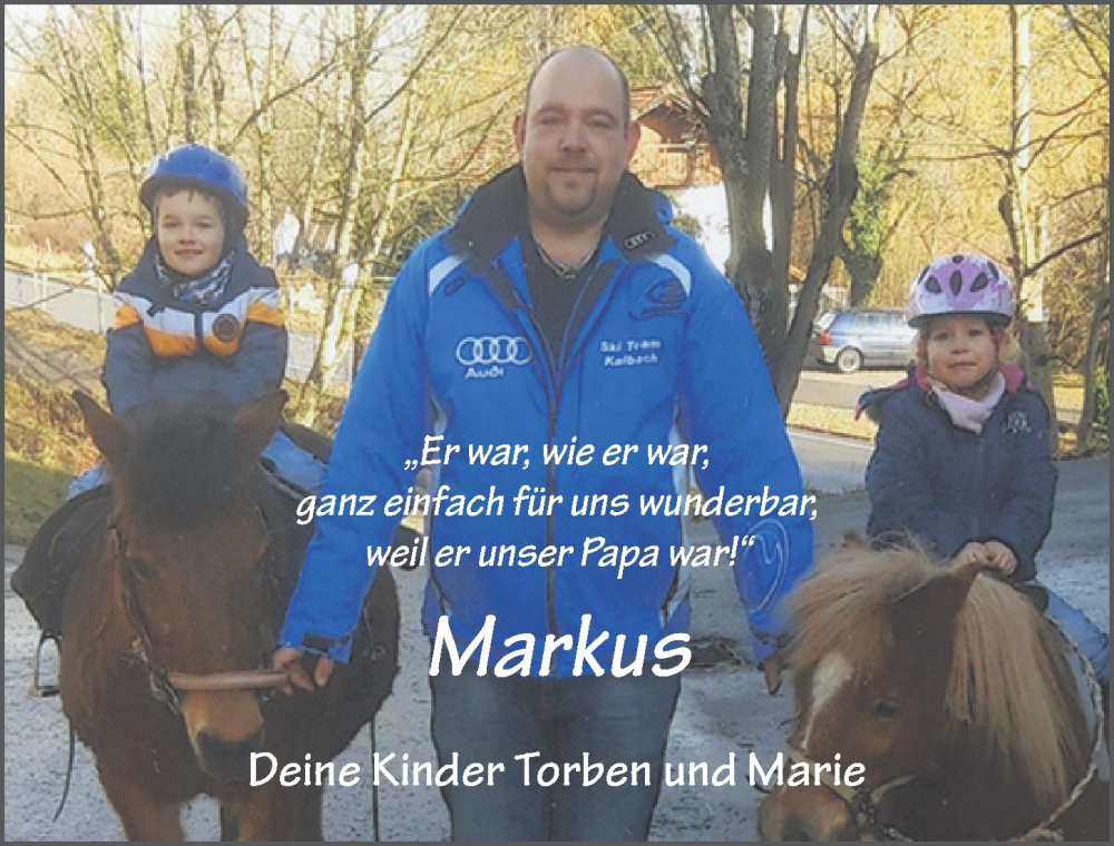  Traueranzeige für Markus Muth vom 13.08.2022 aus FZ