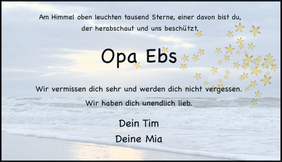 Traueranzeige von Eberhard Wolf von FZ