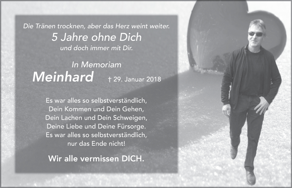 Traueranzeige für Meinhard Bock vom 28.01.2023 aus FZ
