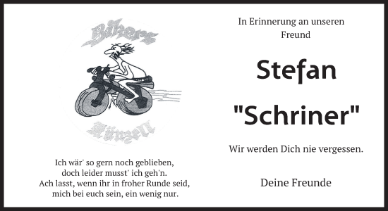 Traueranzeige von Stefan  von FZ