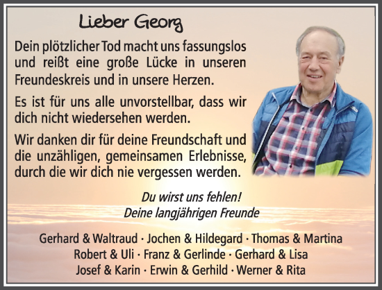 Traueranzeige von Georg Lomb von FZ