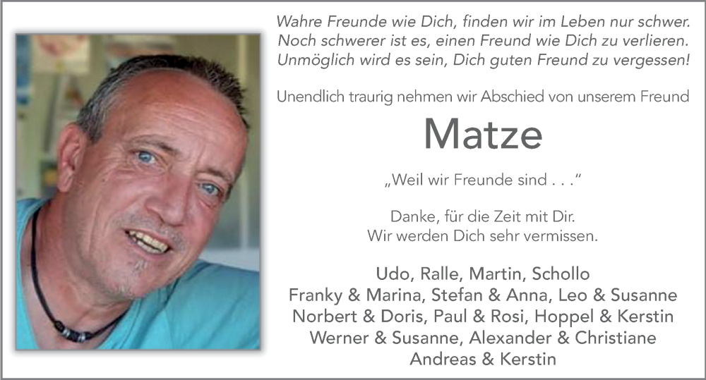  Traueranzeige für Matthias Mörmel vom 13.01.2024 aus FZ