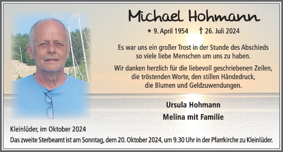 Traueranzeige von Michael Hohmann von FZ