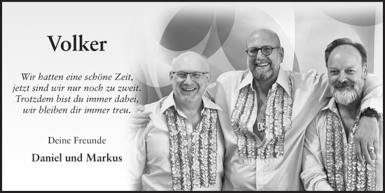 Traueranzeige von Volker Dehler von FZ