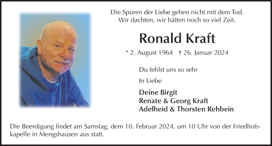 Traueranzeige von Ronald Kraft von FZ