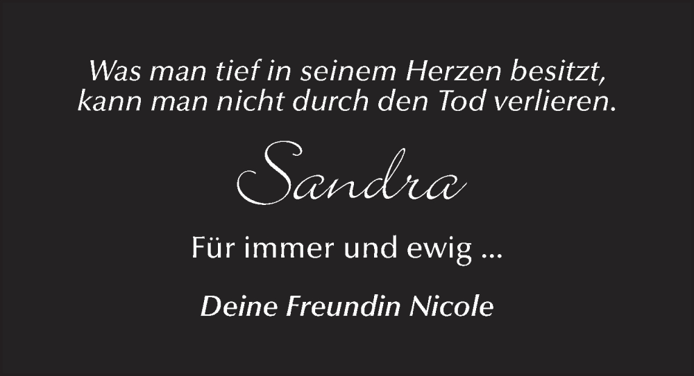  Traueranzeige für Sandra Fischer vom 22.02.2024 aus FZ