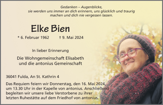 Traueranzeige von Elke Bien von FZ