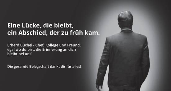 Traueranzeige von Erhard Büchel von FZ