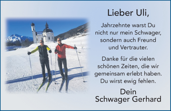 Traueranzeige von Ulrich Halbleib von FZ