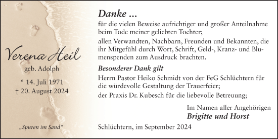 Traueranzeige von Verena Heil von FZ