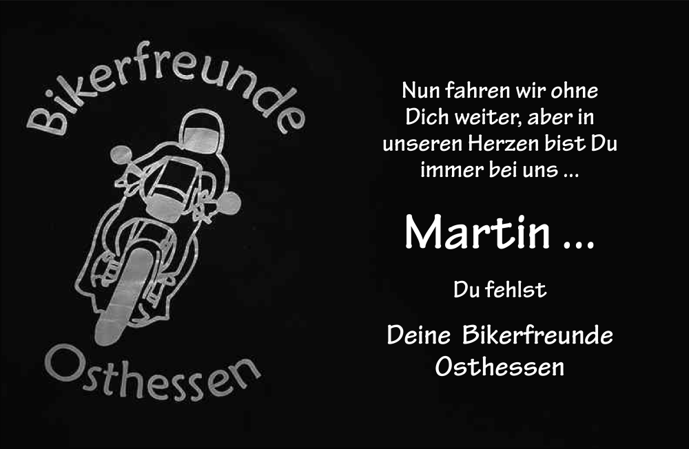  Traueranzeige für Martin Schmitt vom 04.11.2025 aus FZ