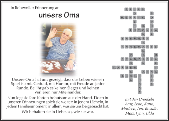 Traueranzeige von Hildegunde Blum von FZ