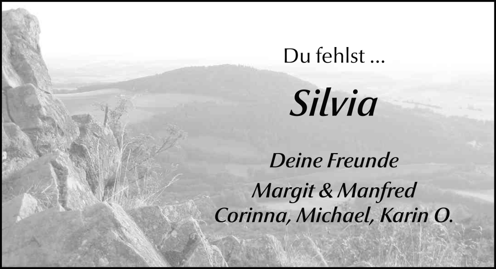  Traueranzeige für Silvia Rauschenberg vom 06.12.2025 aus FZ