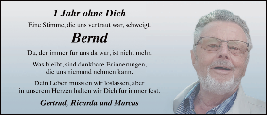 Traueranzeige von Bernd Noll von FZ