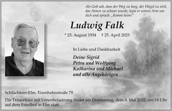 Traueranzeige von Falk Ludwig von FZ