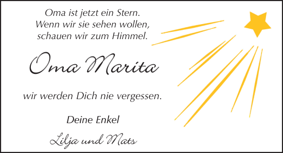 Traueranzeige von Marita Grubmüller von FZ
