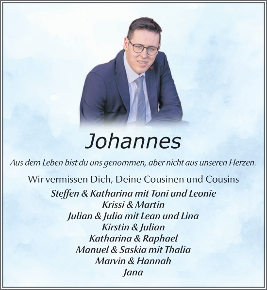 Traueranzeige von Johannes Auth von FZ